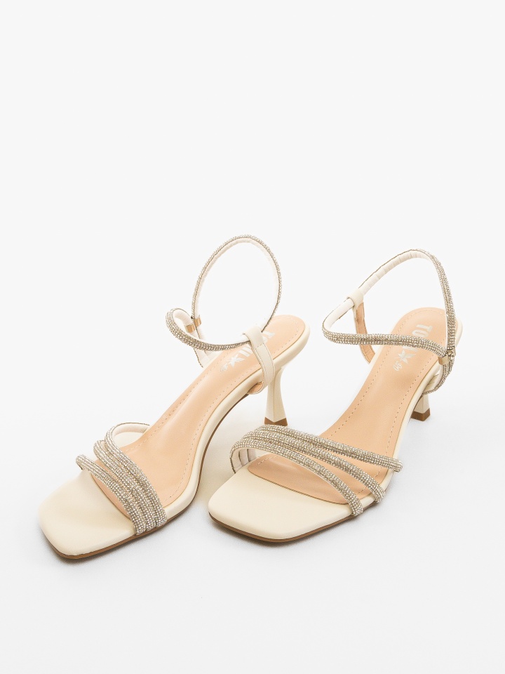 Sandale cu toc Myhaj Negre