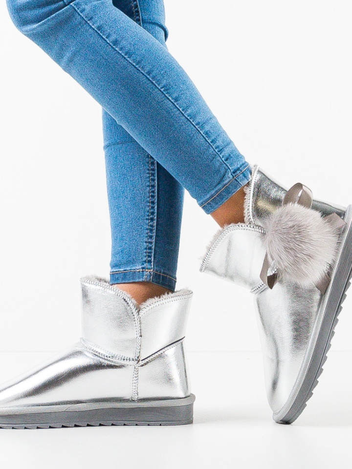 Cizme tip Ug Shahzaib Argintii