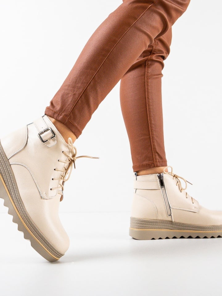 Ghete dama Solders Bej