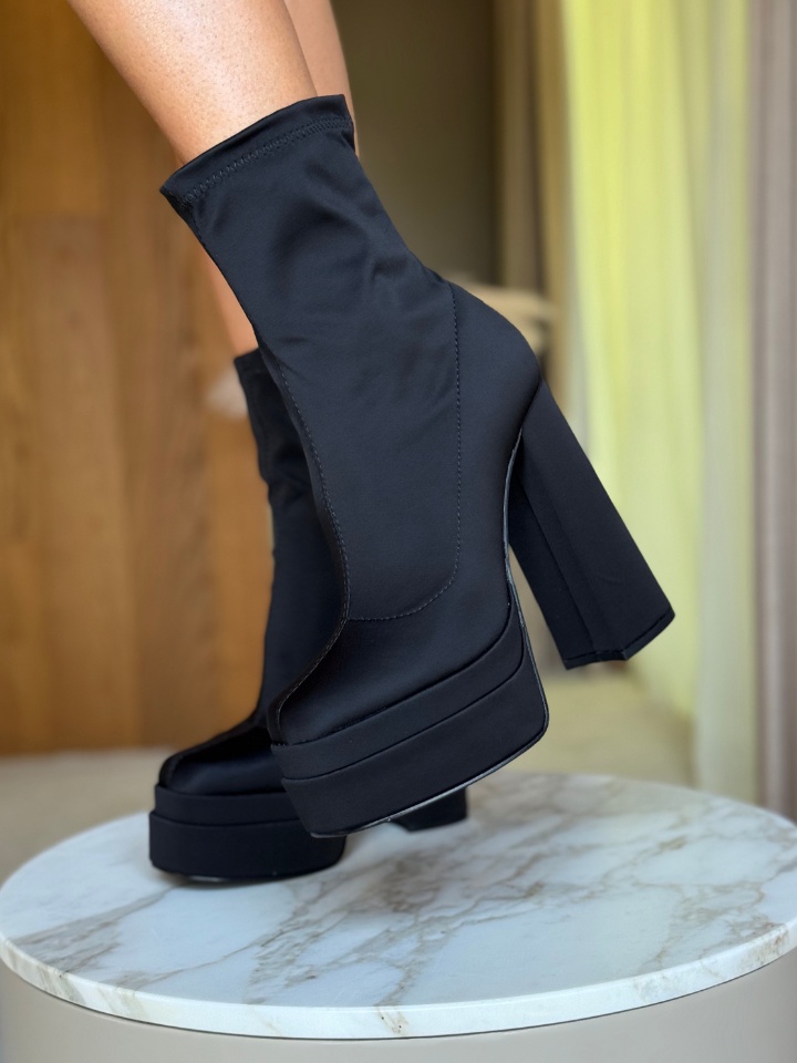 Botine dama Platona Negre