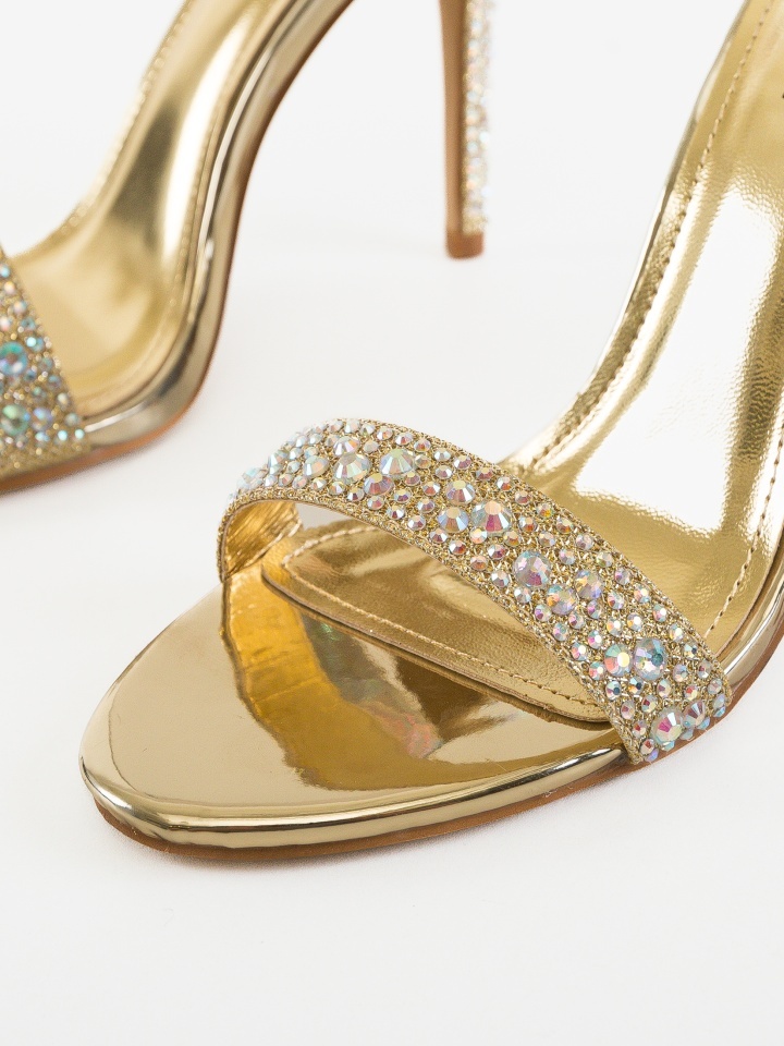 Sandale cu toc Loluta Aurii 2