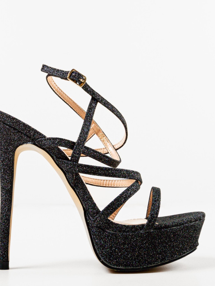 Sandale cu toc Kongo Roz