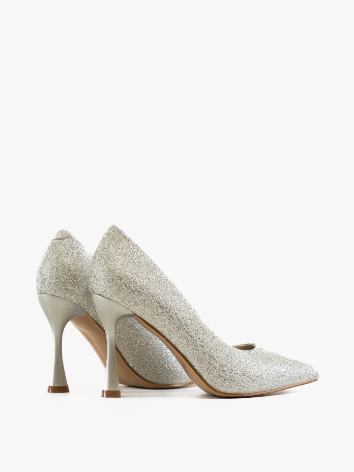 Pantofi stiletto dama Bridie Argintii