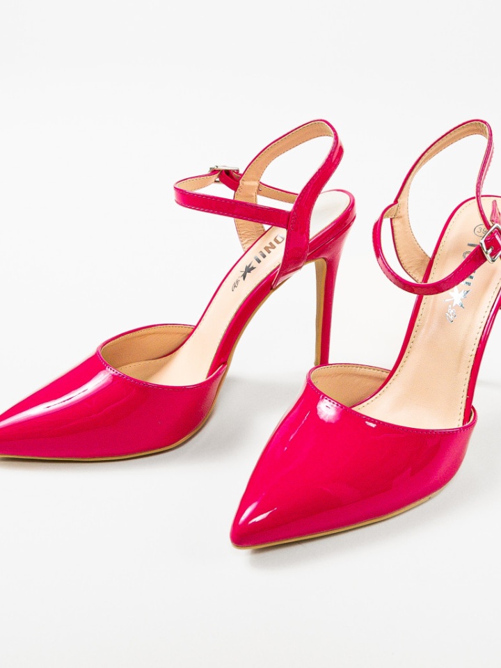 Pantofi cu toc Sambyal Albi