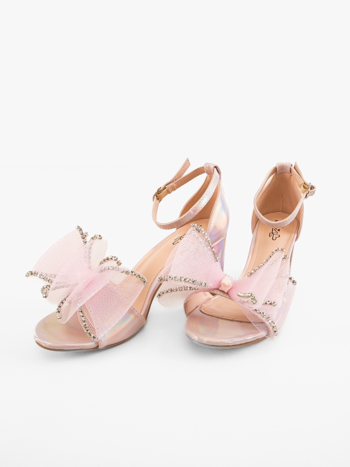 Sandale cu toc Dyala Argintii