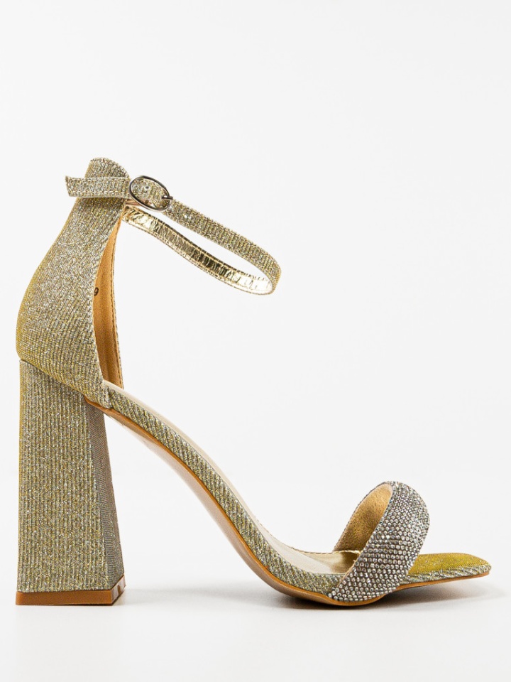 Sandale cu toc Eligia Negre