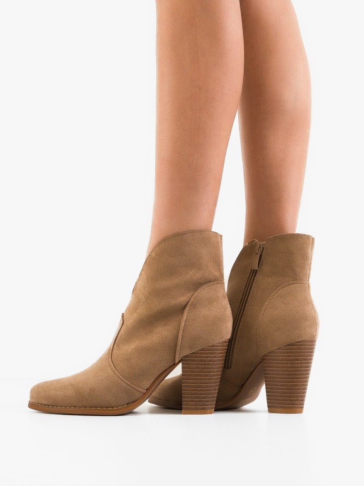 Botine dama Grace Bej