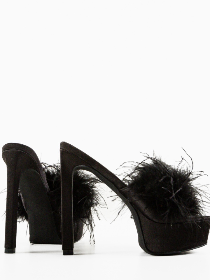 Saboti cu toc Aswan Negri