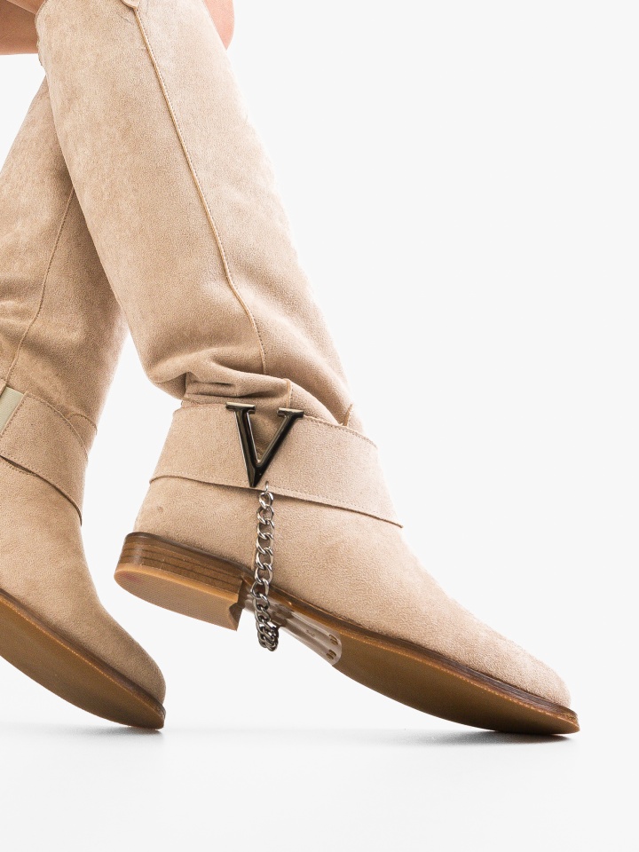 Cizme dama Volantis Bej