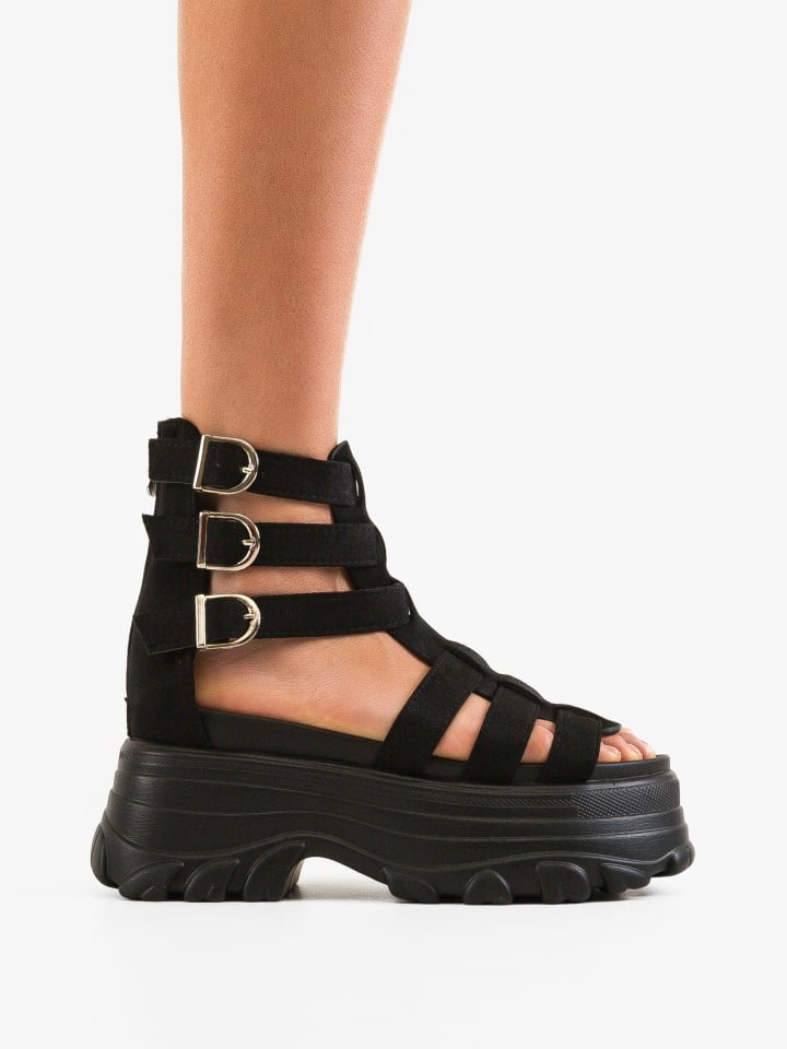 Sandale dama Mahdar Negre