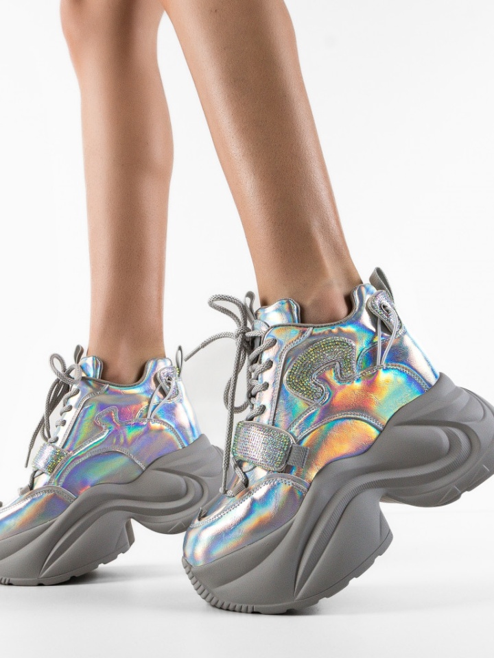 Sneakers dama Bogota Argintii