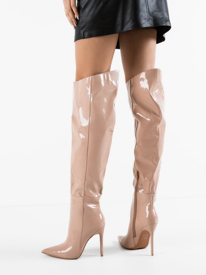 Cizme cu toc Bybyam Galbene