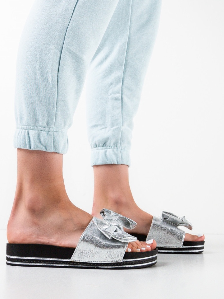 Papuci dama Marves Argintii