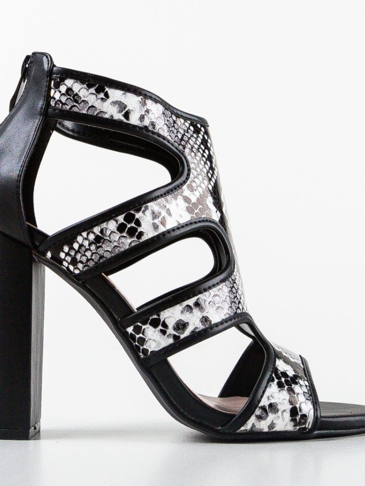 Sandale cu toc Mosley Negre