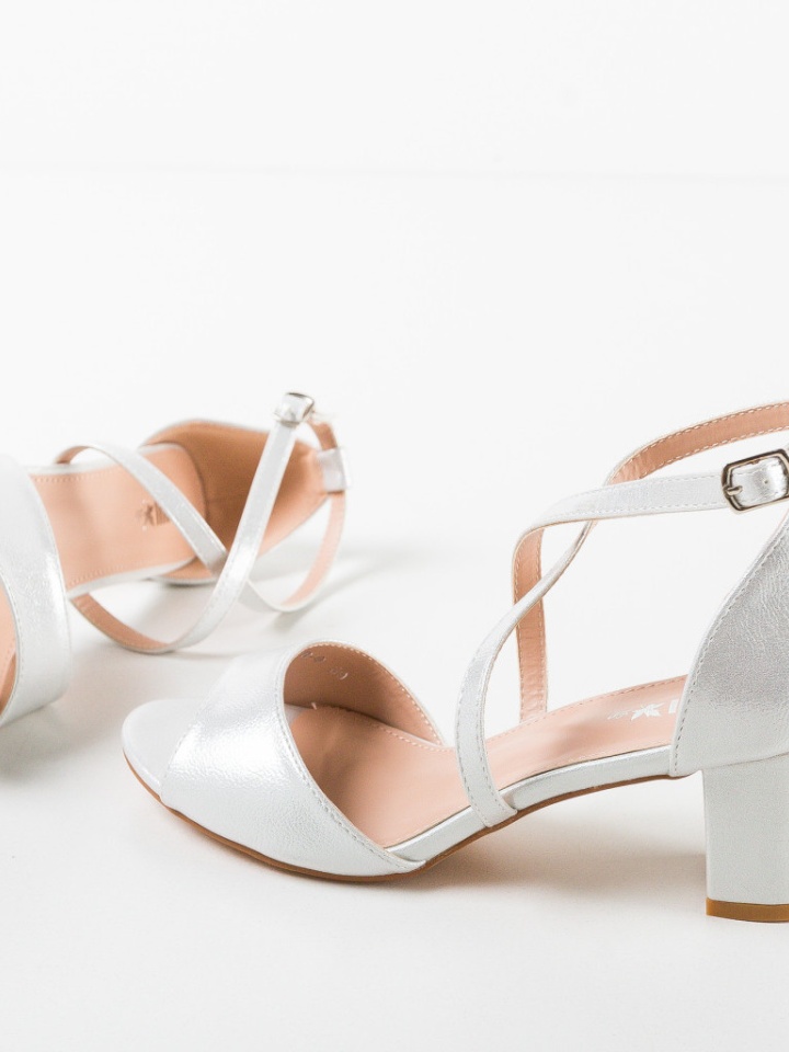 Sandale cu toc Tyka Aurii