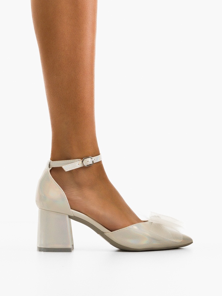 Pantofi cu toc Grandejira Argintii