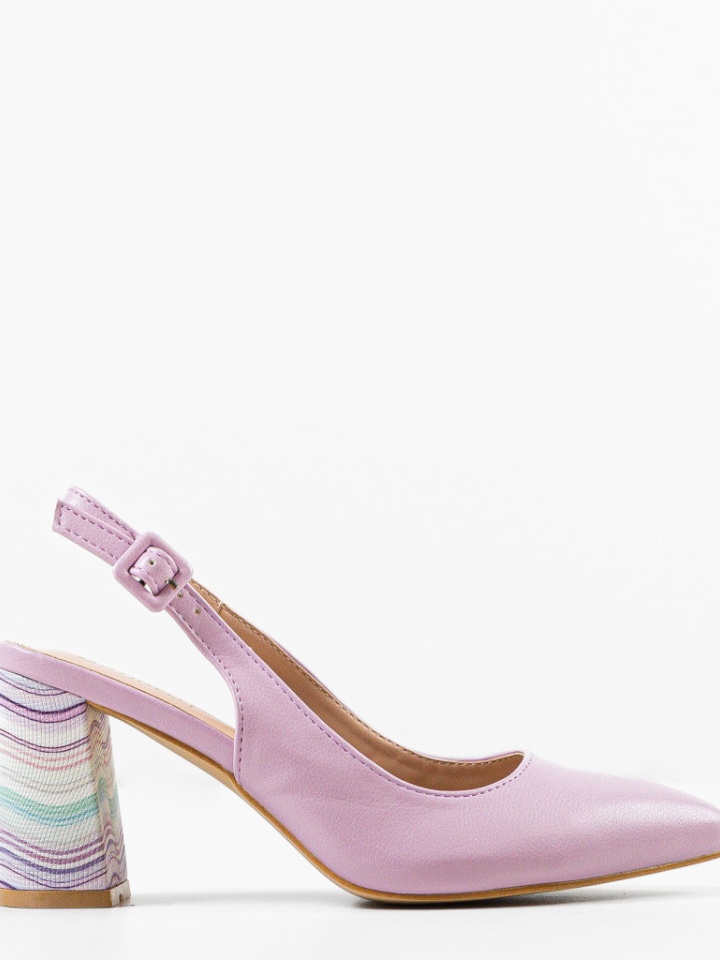 Pantofi cu toc Soka Albastrii