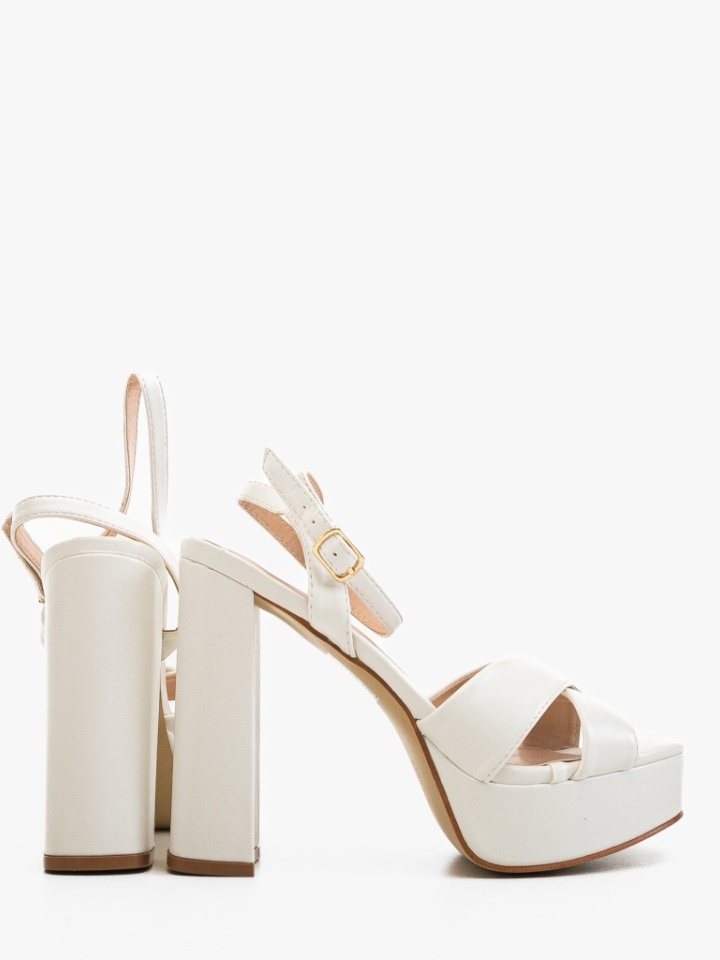 Sandale cu toc Jessica Nude