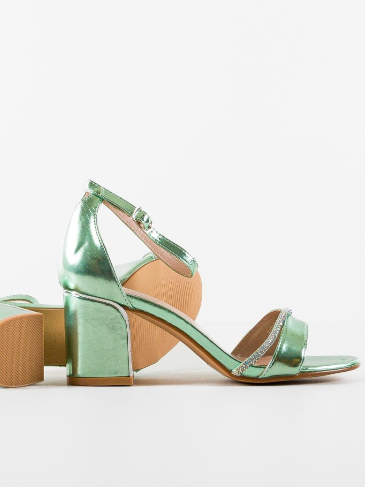 Sandale cu toc Lasgun Verzi