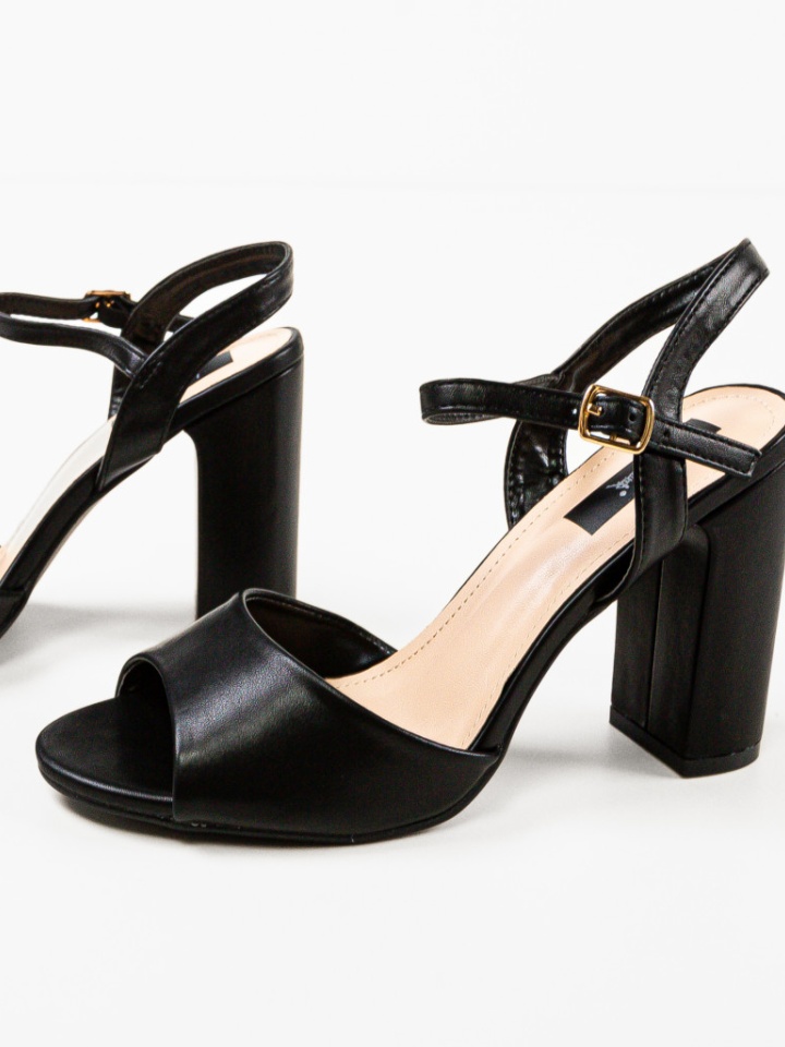 Sandale cu toc Glenna Argintii