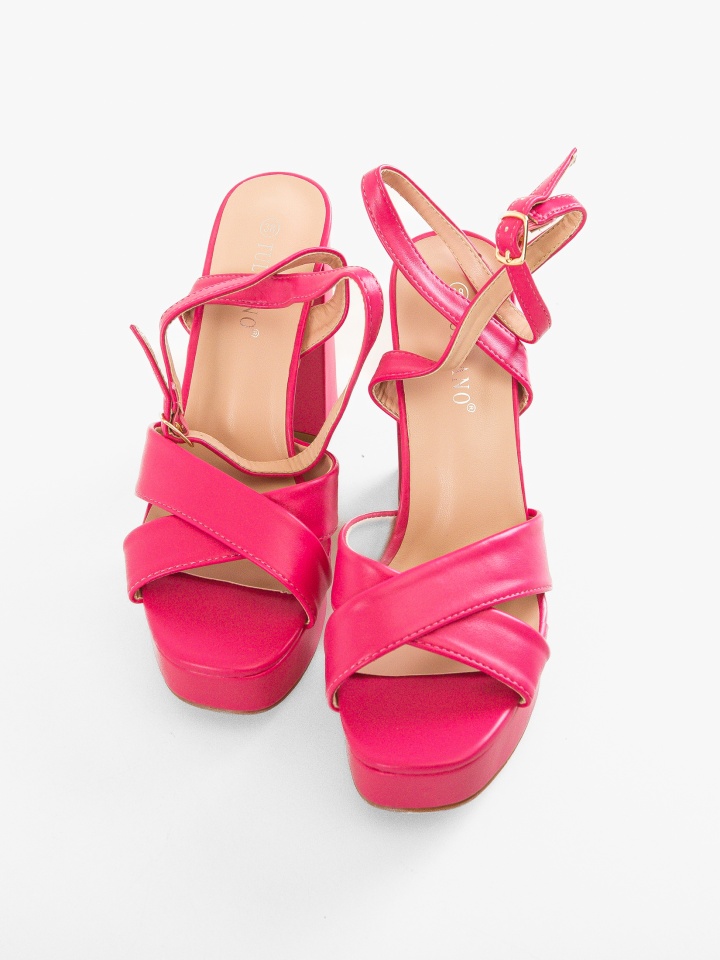 Sandale cu toc Jessica Nude