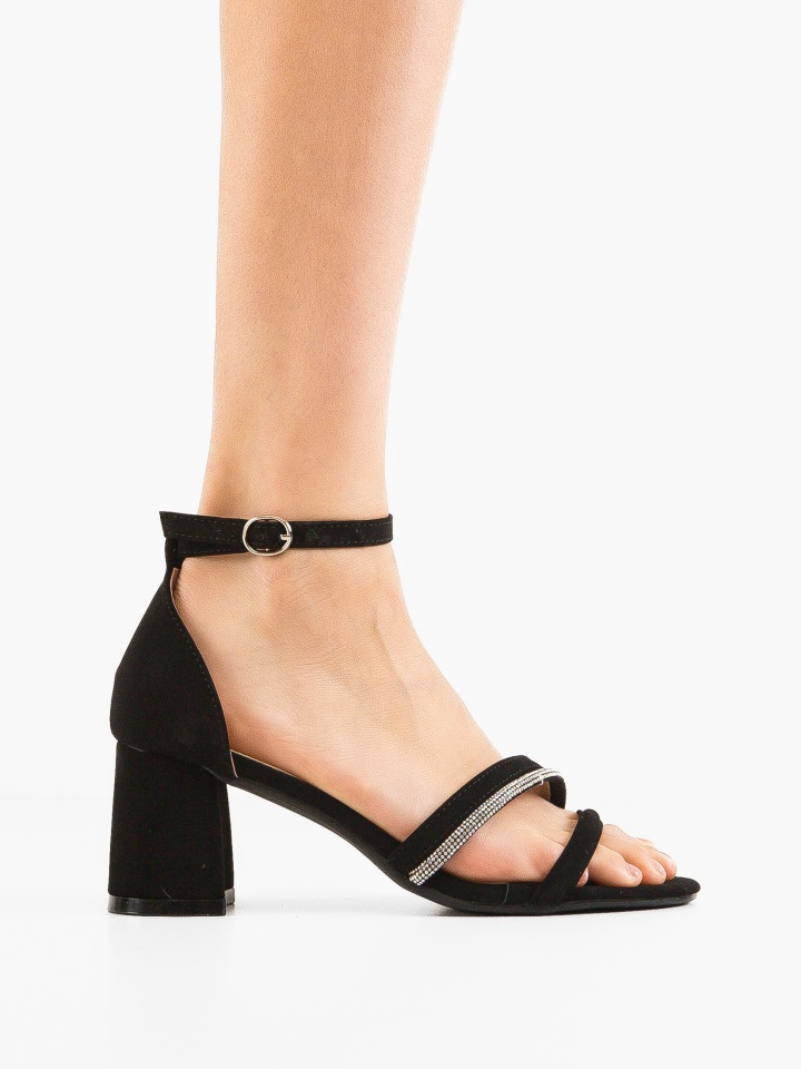 Sandale cu toc Ligge Negri