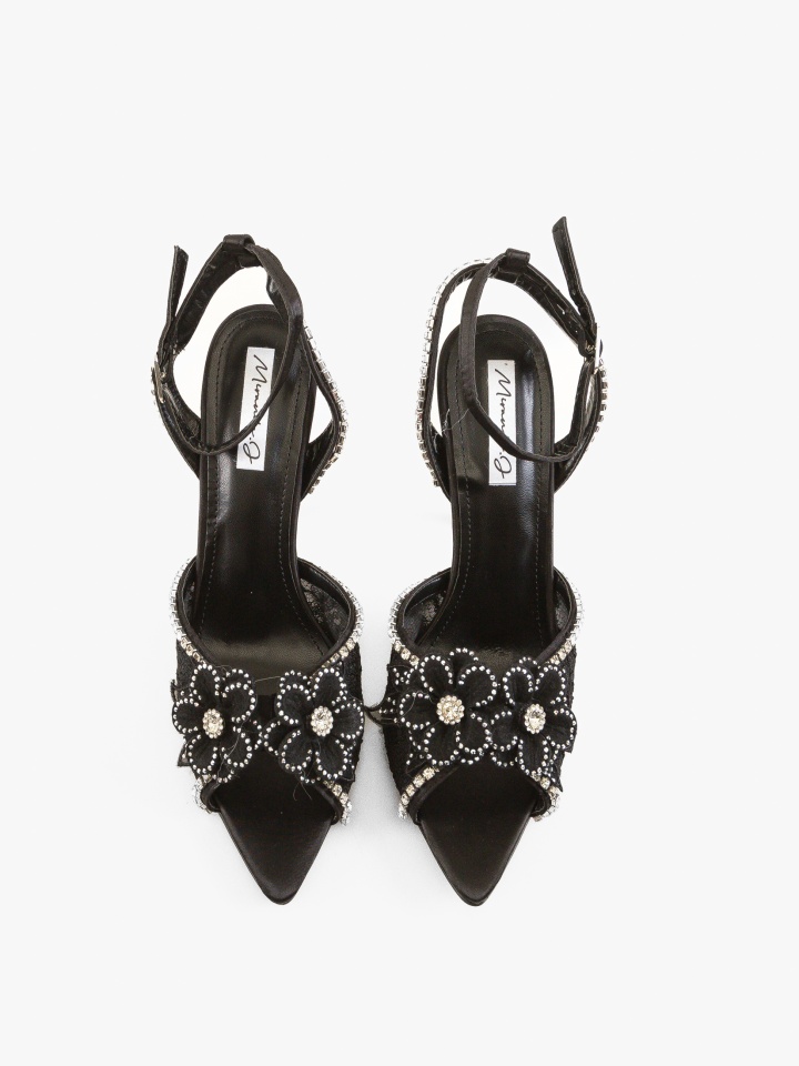 Sandale cu toc Kurtis Albe