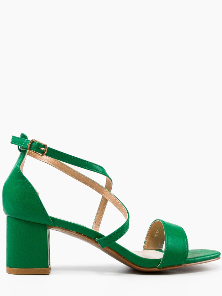 Sandale cu toc Kamaria Negre