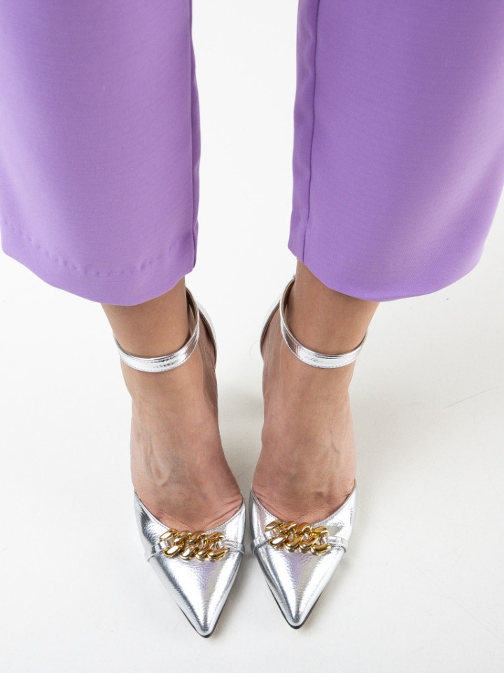 Pantofi Deler Argintii