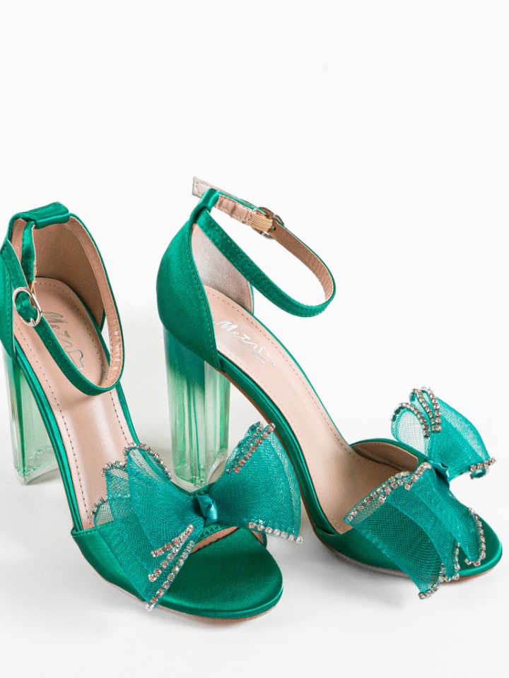 Sandale cu toc Jacobs Verzi