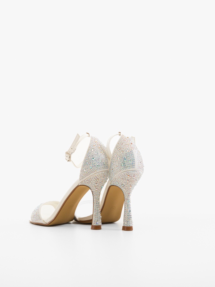 Sandale cu toc Bryn Albe