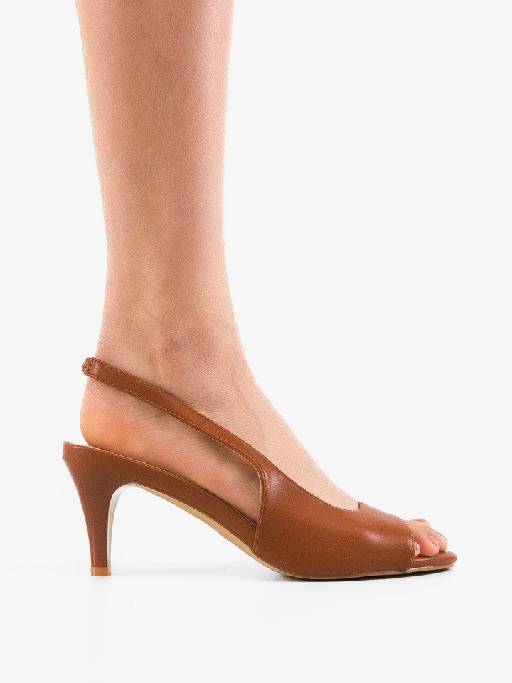 Sandale cu toc Gergy Negri