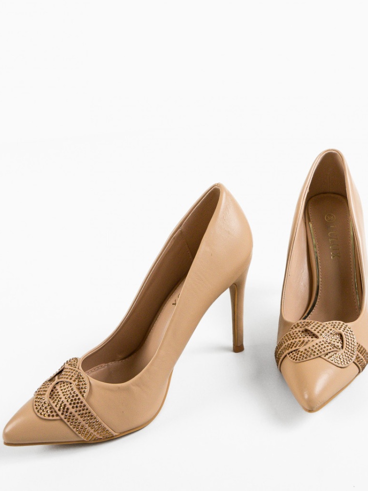 Pantofi dama Brown Bej