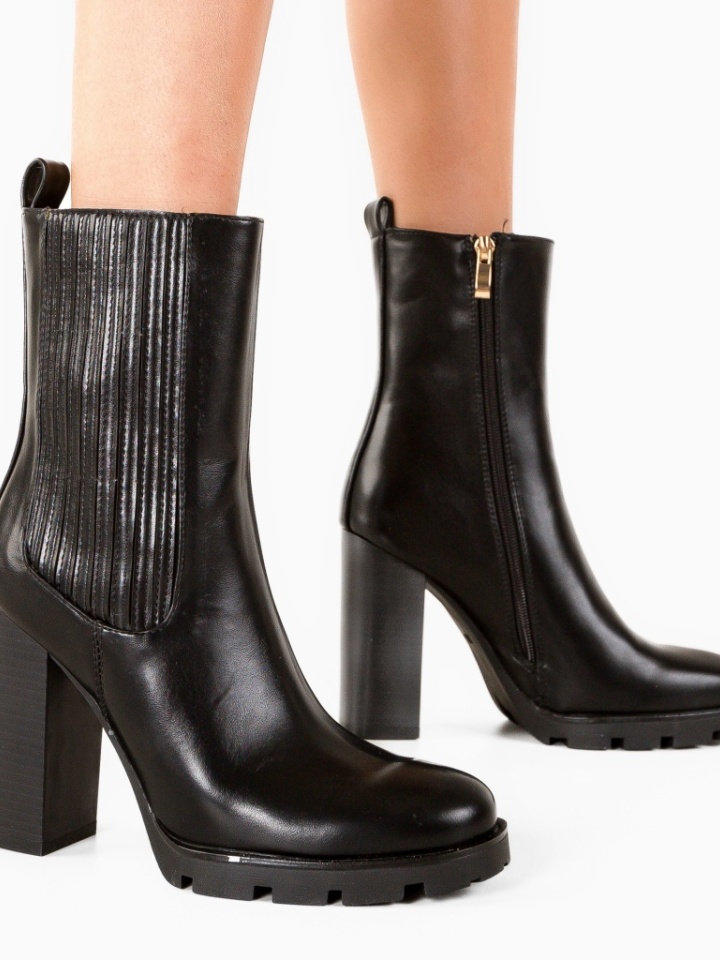 Botine dama Kajal Negre