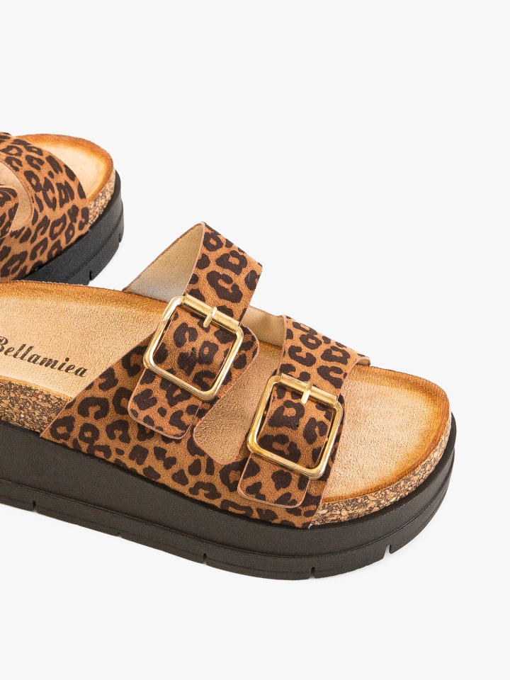 Papuci dama Olive Bej