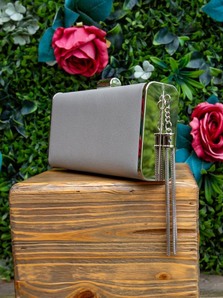 Geanta plic Jamna Argintii