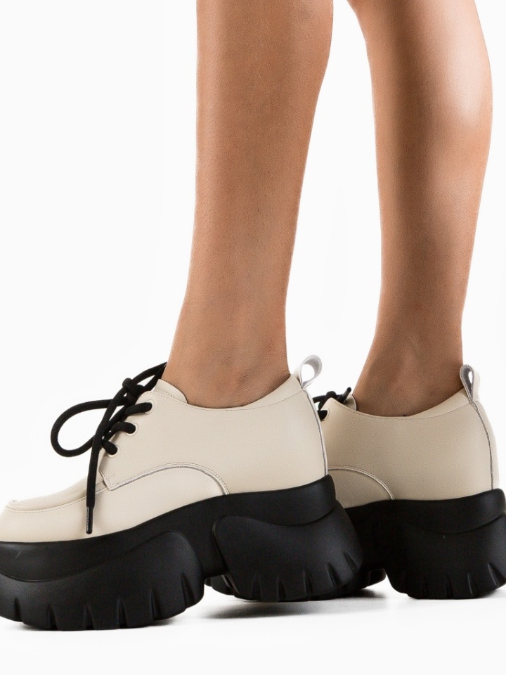 Pantofi casual Sajna Bej