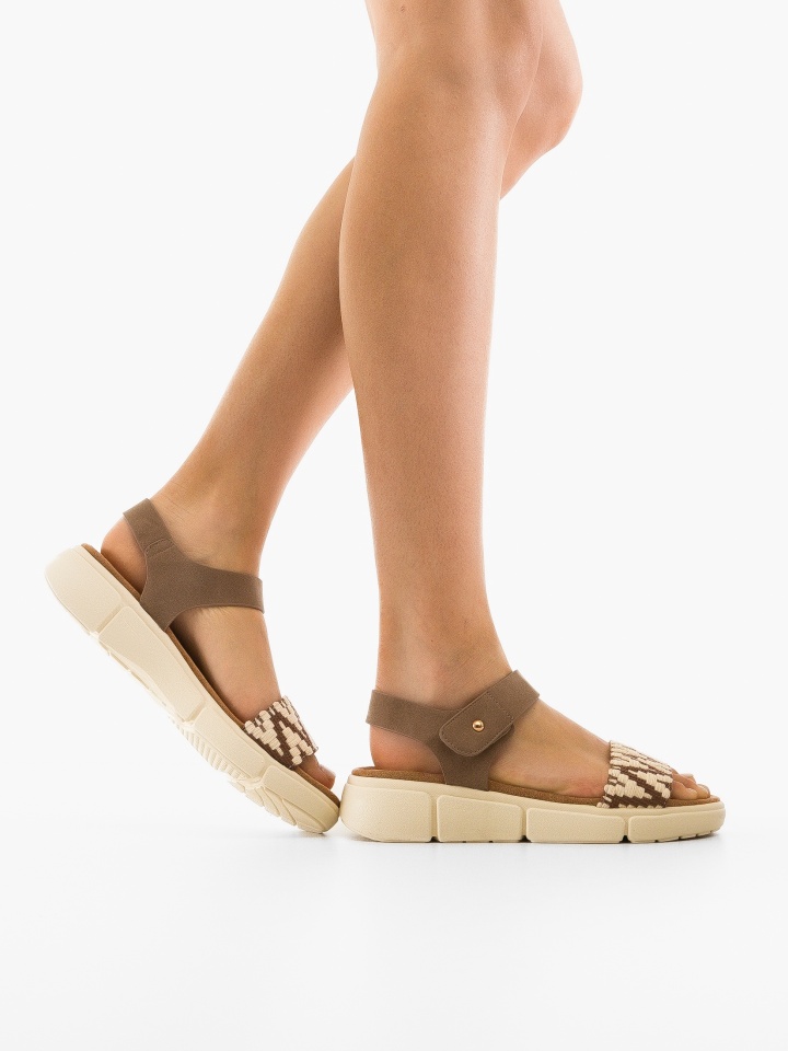 Sandale dama Feciulia Camel