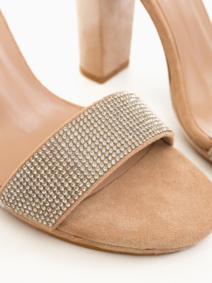 Sandale cu toc Estes Rosii