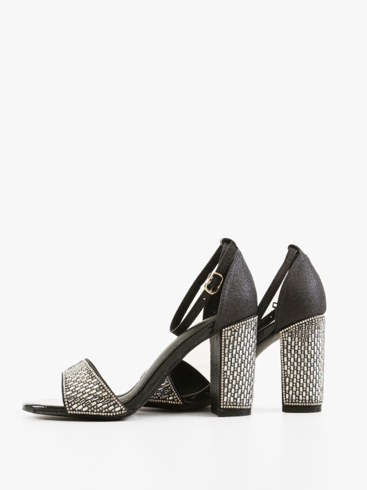 Sandale cu toc Sigma Argintii