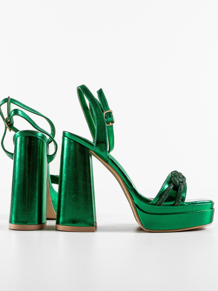 Sandale cu toc Julia Negre