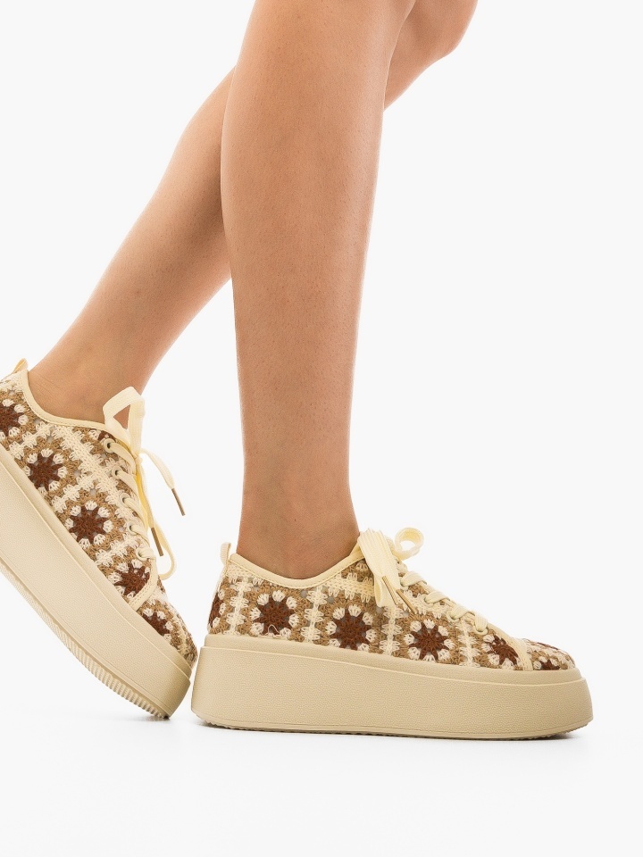 Sneakers dama Maxima Bej