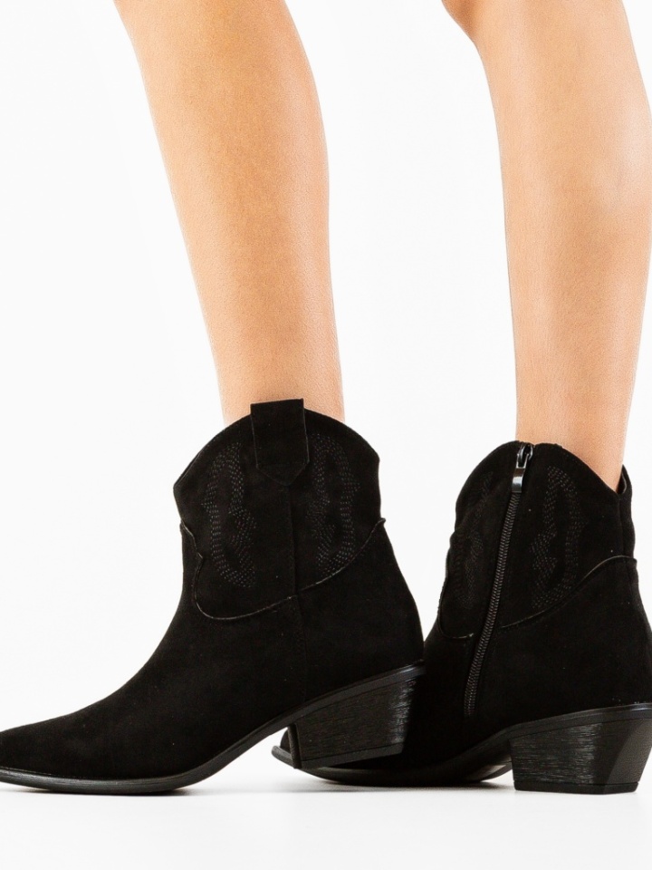Botine dama Kaoru Negre