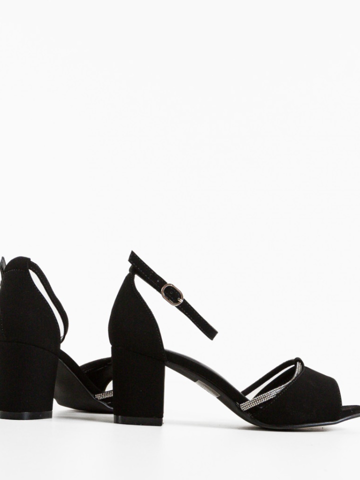 Sandale cu toc Leyre Negre