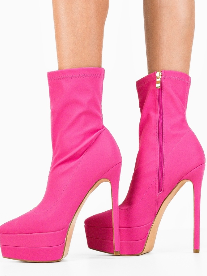 Botine dama Kato Fuchsia