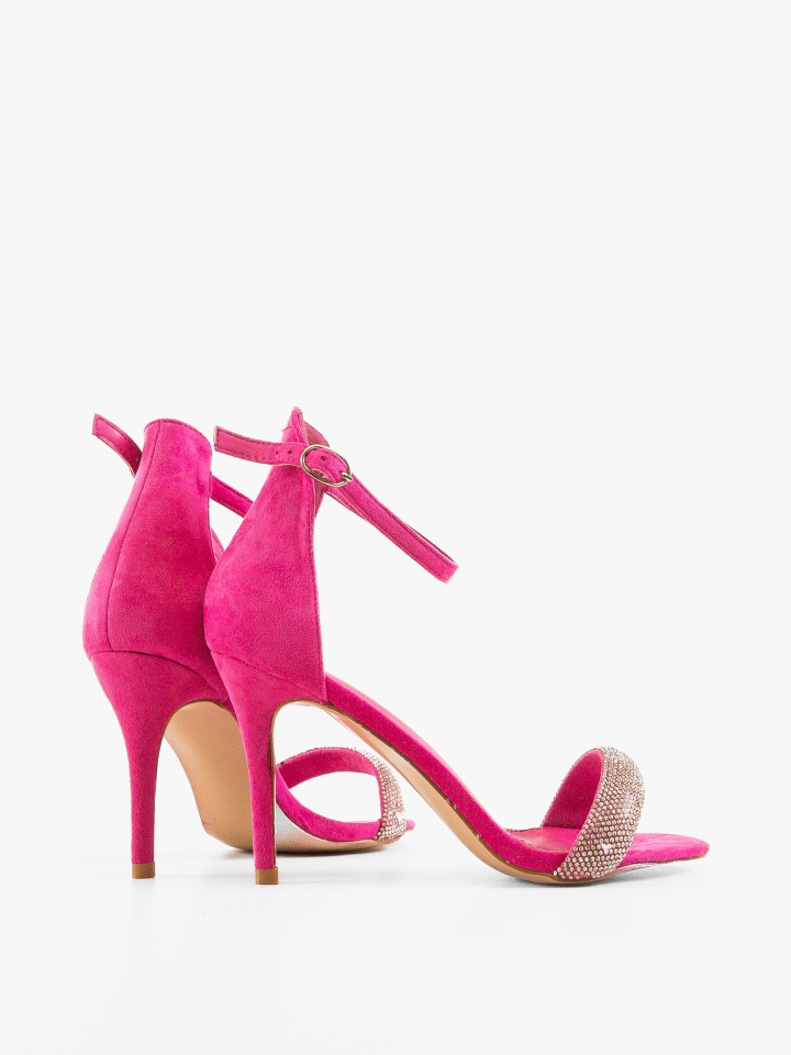Sandale cu toc Riya Fuchsia