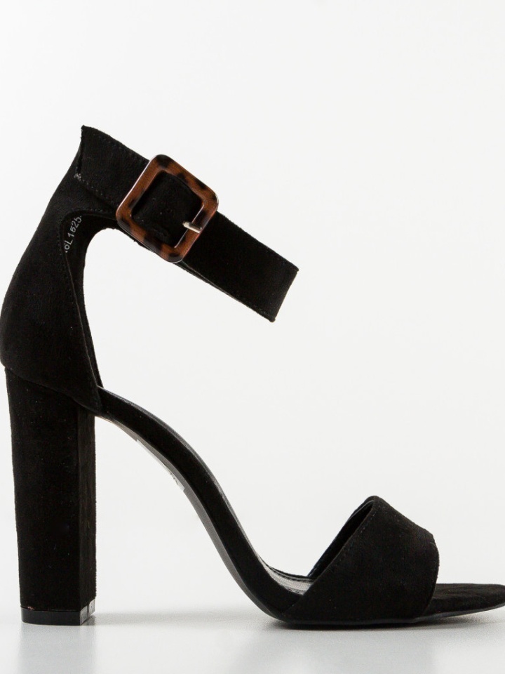 Sandale cu toc Miema Negre