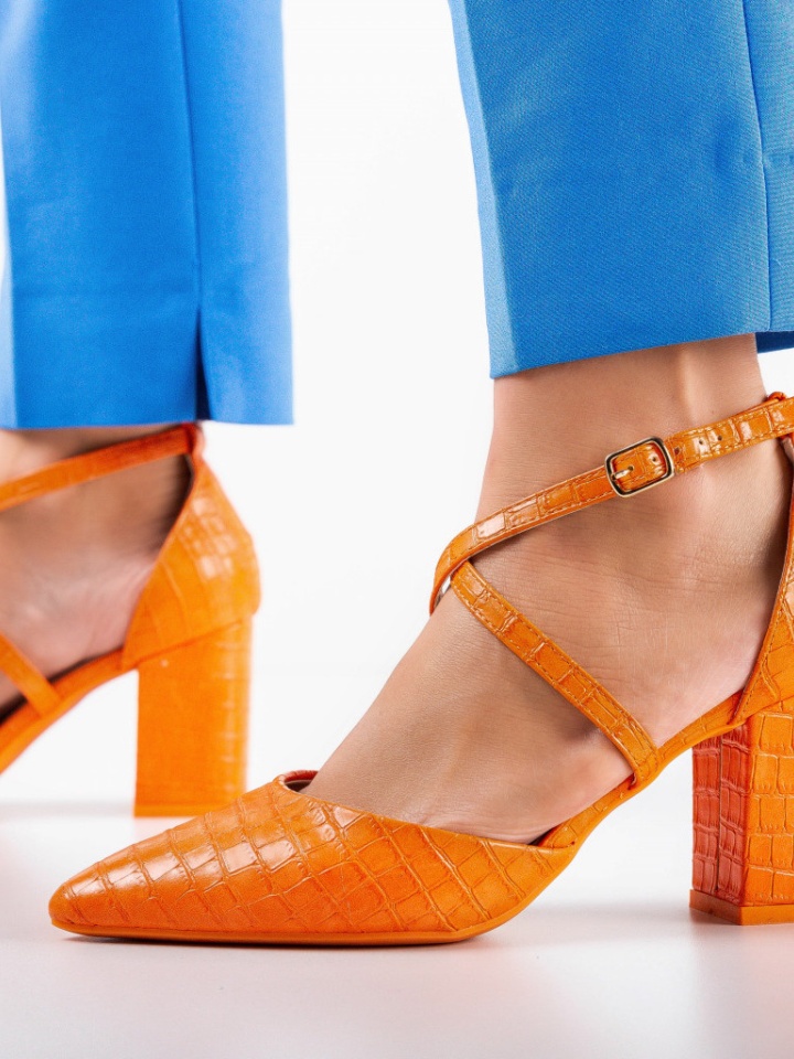Pantofi Azaan Portocalii