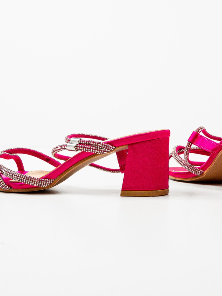 Sandale cu toc Lug Fuchsia