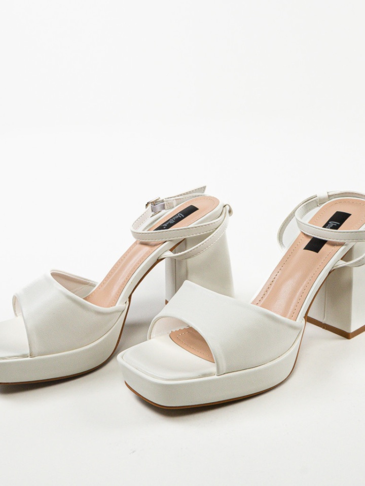 Sandale cu toc Flaviana Negre